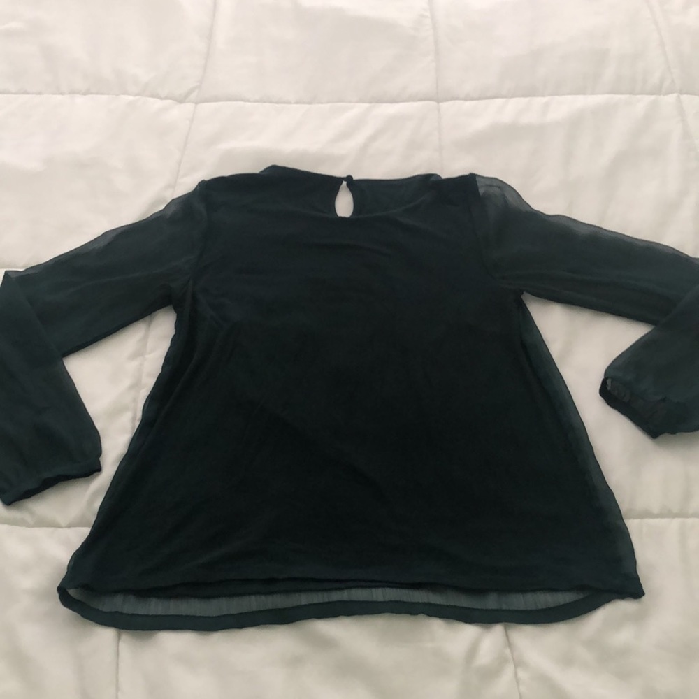 Boden sheer sleeves lightweight long sleeve shirt - Picture 8 of 9